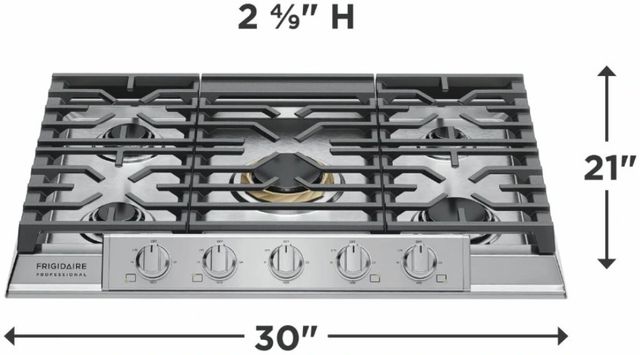 Frigidaire Professional® 30" Stainless Steel Gas Cooktop-2