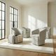Liberty Furniture 4-Piece Nathan Cloud/Nathan Sand Accent Dining Arm Chair Set-1