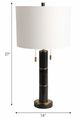 Sagebrook Home Odina Black/White Table Lamp-1