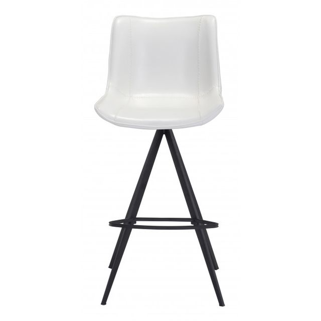 Zuo® Modern Aki White/Black Bar Chair-2