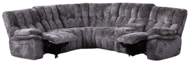 Furniture of America® Hieronymus Dark Gray Power Sectional-0