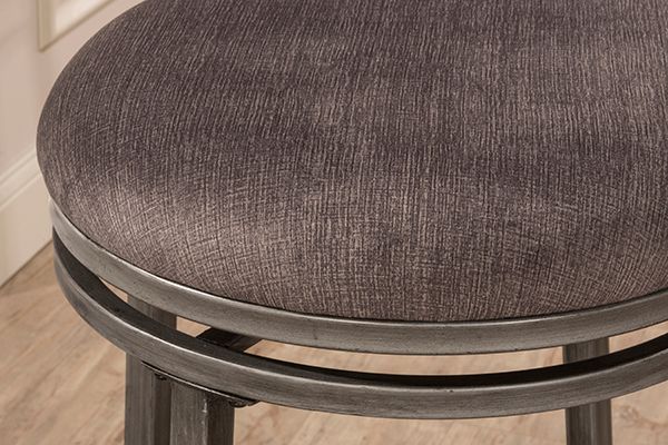 HH2 Home Big Ben Pewter Swivel Counter Stool-3