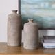 Uttermost® Terrene 2-Piece Stone-like Clay Vases-2