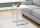 Monarch Specialties Inc. Glossy White 25"H Accent Table with Silver Base-4