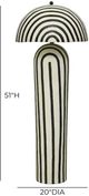 TOV Furniture Maiori Black Striped Floor Lamp-2