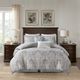 Olliix by Harbor House 6 Piece Grey Full Hallie Cotton Comforter Set-1