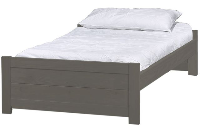 Crate Designs™ Furniture WildRoots Graphite 19" Twin Extra-long Youth Panel Bed-0