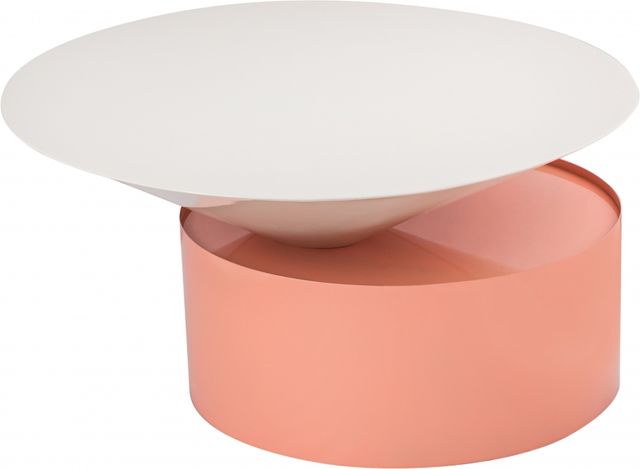 Meridian Furniture Damon White/Pink Coffee Table-1