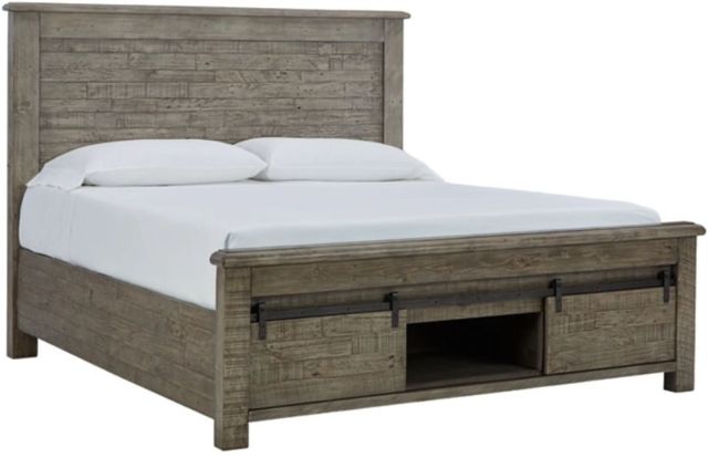 Signature Design by Ashley® Brennagan Gray California King Storage Bed-2