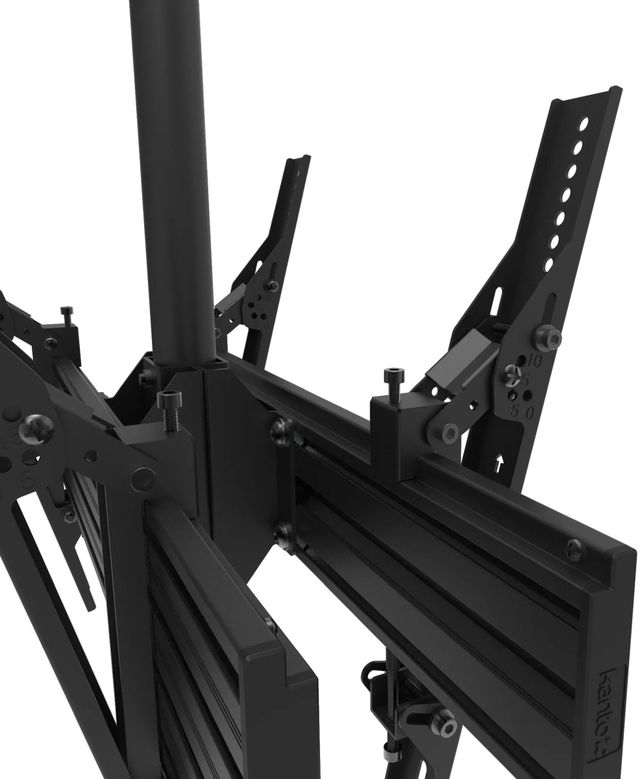 Kanto Black Back to Back Ceiling TV Mount-3