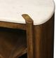 Harp & Finial® Noland Walnut/White Bookcase-1