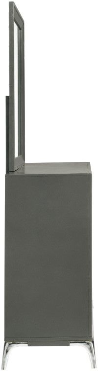 New Classic® Home Furnishings Nocturne Slate Dresser and Mirror Set-4
