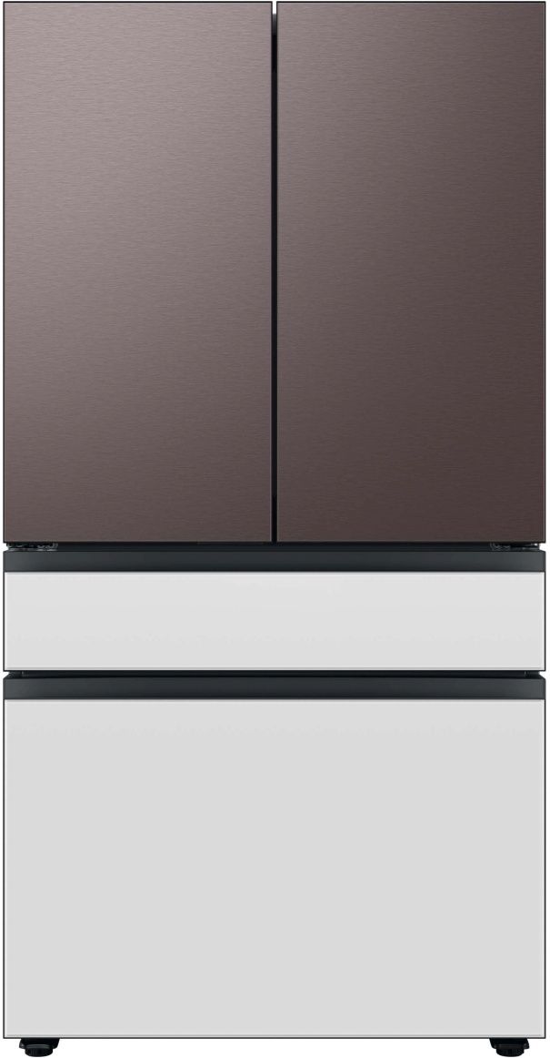Samsung Bespoke 36" White Glass French Door Refrigerator Bottom Panel-1