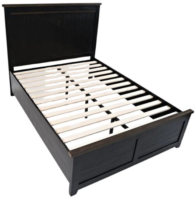Jofran Inc. Madison County Vintage Black Queen Panel Bed-2