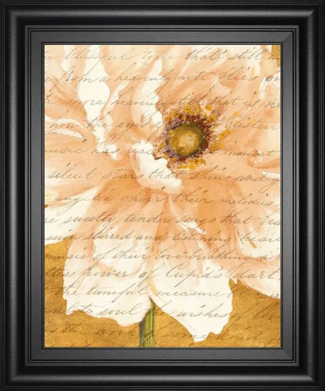 Classy Art Beautiful Cream Peonies Script II by Patricia Pinto Wall Art-0