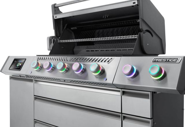 Napoleon Prestige® PRO 665 Elite 5-Burner Stainless Steel Freestanding Natural Gas Grill with Smart Technology and Electric Smoker Box-2