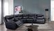 Furniture of America® Braylee 7-Piece Dark Navy Manual Reclining L-Shaped Sectional-1