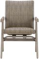 Signature Design by Ashley® Cliff Trails Beige Aluminum/Resin Outdoor Rocking Arm Chair-1