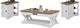 Parker House® Americana Modern 3-Piece Weathered Natural Cocktail Table Set with Cotton Base-0