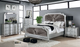Furniture of America® Aalok Silver/Warm Gray Eastern King Panel Bed-1