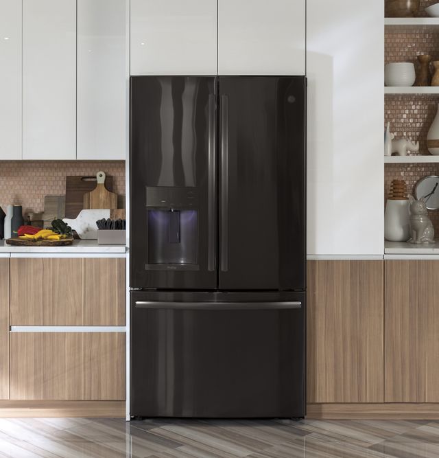 GE Profile™ 36 in. 22.23 Cu. Ft. Black Stainless Steel Counter Depth French Door Refrigerator-11