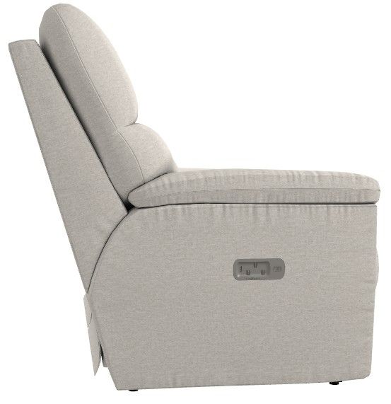 La-Z-Boy® Brooks Oyster Power Reclining Loveseat with Headrest and Lumbar-2