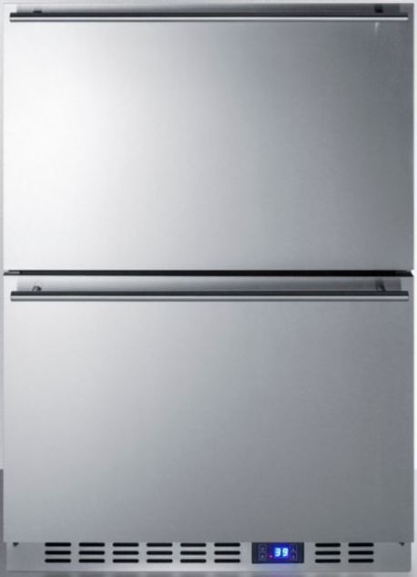 Summit® 3.4 Cu. Ft. Stainless Steel Refrigerator Drawers-0
