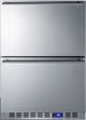 Summit® 3.4 Cu. Ft. Stainless Steel Refrigerator Drawers-0