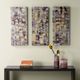 Olliix by Madison Park Gilded Violet 3 Piece Purple Gel Coat Printed Canvas Set-3