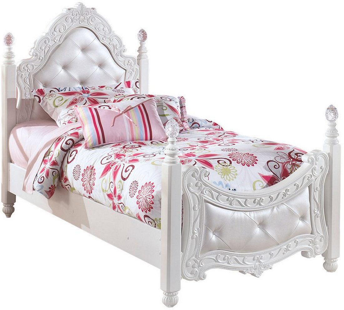 Ashley furniture white twin bed hotsell