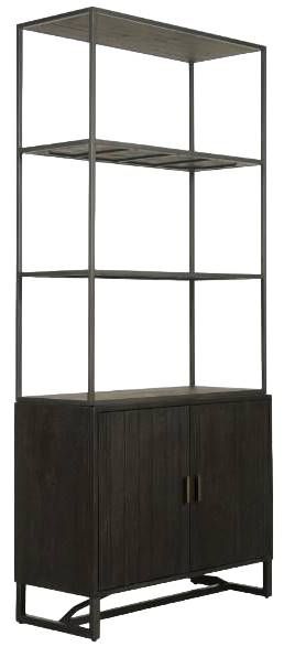 Moe's Home Collection Sierra Black Bookshelf-0