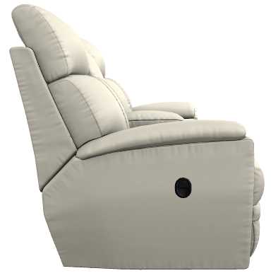 La-Z-Boy® Talladega Ivory Manual Reclining Loveseat with Console