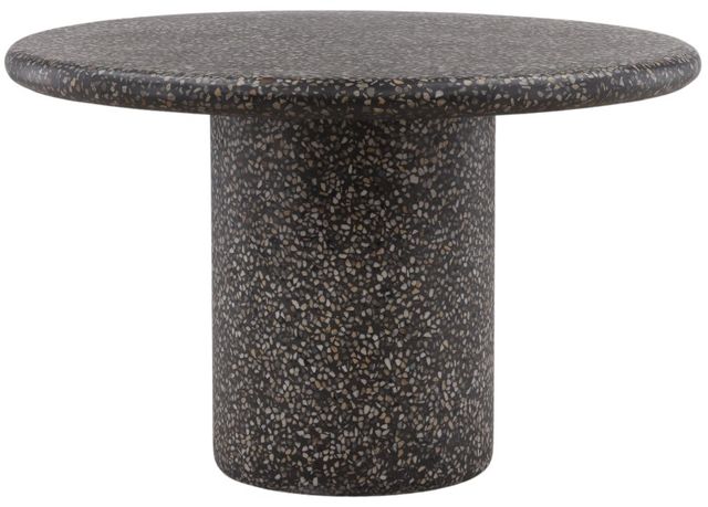 Dovetail Furniture Cassius Black Concrete Outdoor Dining Table-0