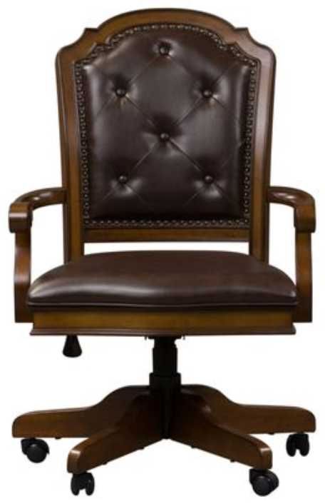 Liberty Furniture Amelia Antique Toffee Jr. Executive Office Chair-1
