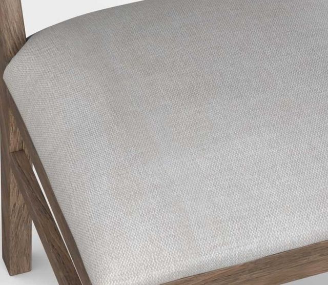 International Furniture Direct Balam Brown/White Upholstered Dining Side Chair-2