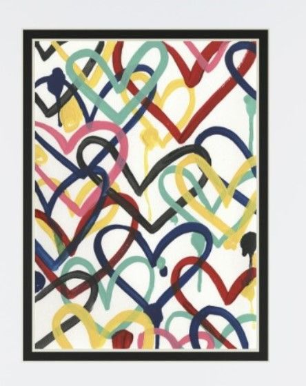 Classy Living June Erica Vess Heart Scribbles II Wall Art-2