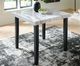 Signature Design by Ashley® Mervannie Gray Counter Dining Table with Black Base-1