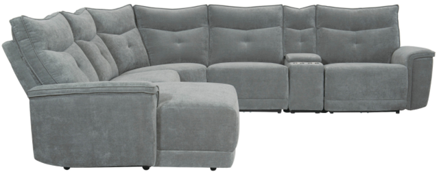 Homelegance® Tesoro 6-Piece Dark Gray Manual Reclining Modular Sectional and Chaise-2