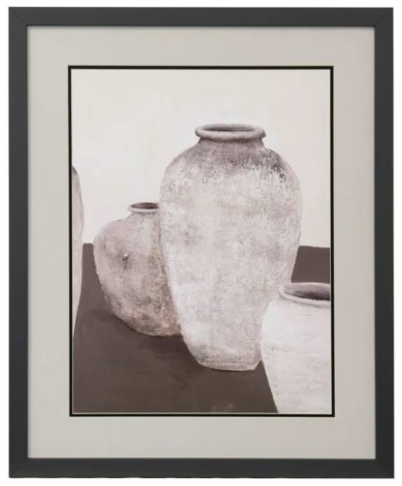 StyleCraft Ceramics II Gray/Off-White Wall Art-0