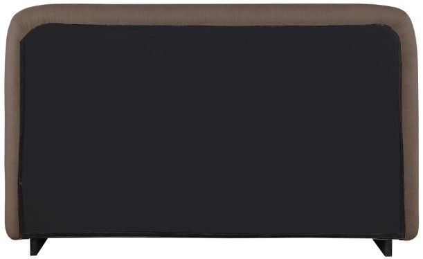 Meridian Furniture Rigby Brown/Natural King Linen Textured Upholstered Panel Bed-3