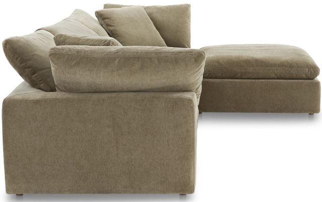 Moe's Home Collection Clay Lounge 4-Piece Desert Sage Modular Sectional and Ottoman-2