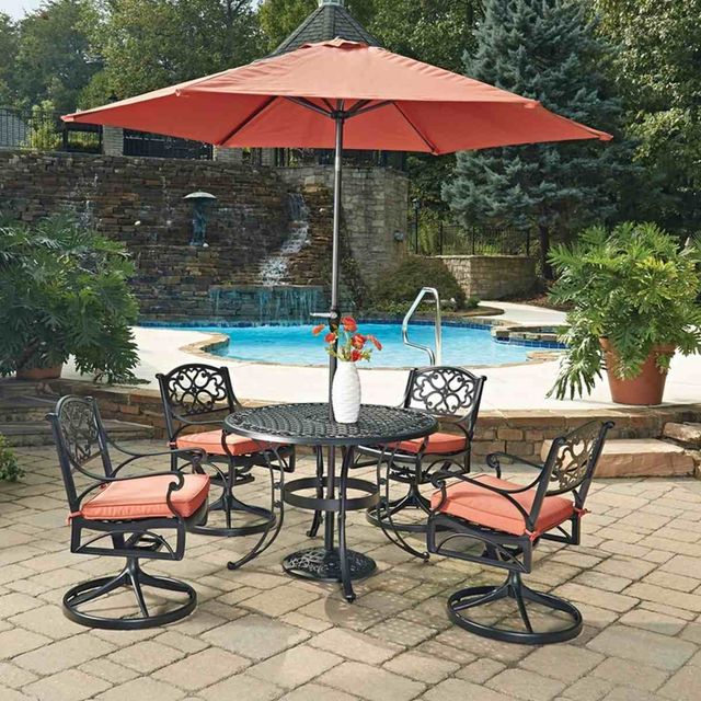 homestyles® Sanibel 6-Piece Black Outdoor Dining Set-1