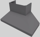 Vent-A-Hood® 54" Gunsmoke Wall Mounted Range Hood-4
