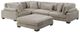 Homelegance® Traverse 5-Piece Taupe Modular Sectional with Ottoman-2