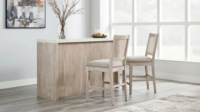 Sunny Designs™ NaturalWheat Cane Back Counter Stool-1