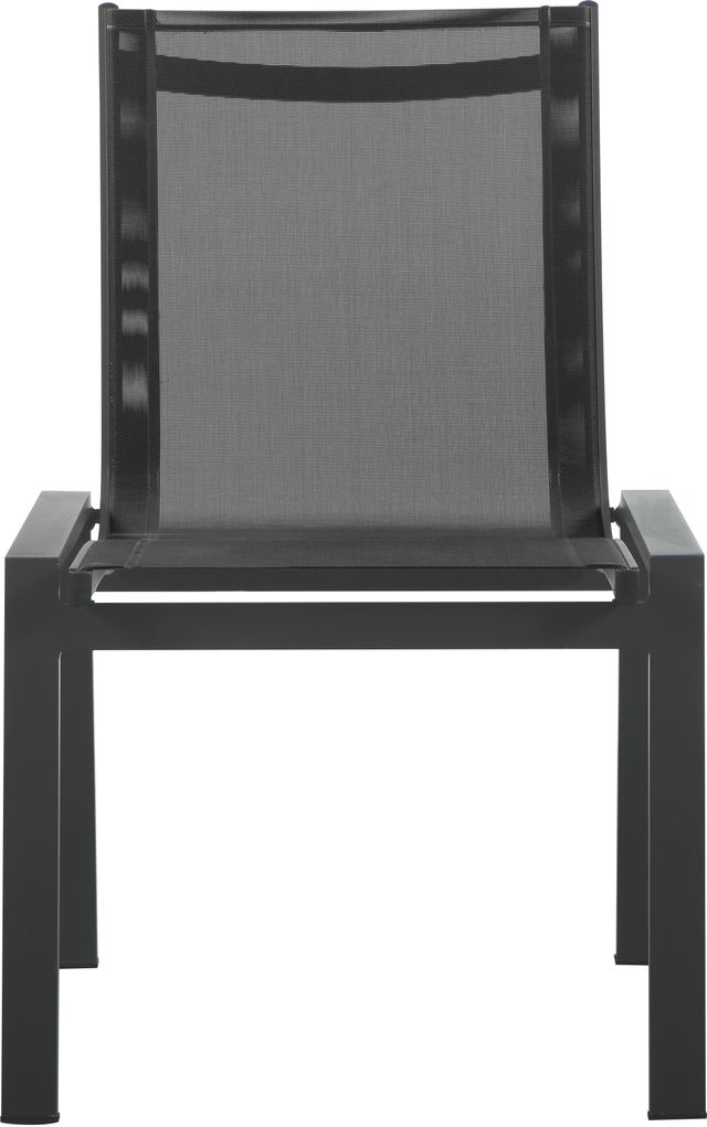 Meridian Furniture Nizuc 2-Piece Black Outdoor Patio Mesh Dining Chairs-1