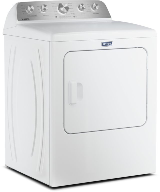 Maytag® 7 Cu. Ft. White Front Load Electric Dryer with Pet Pro Option-3