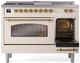 Ilve® Nostalgie II Series 48" Antique White Pro Style Dual Fuel Range-3