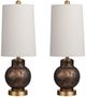 Crestview Collection Ozzy 2-Piece Bronze Table Lamp Set-0