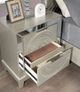 Furniture of America® Valletta Champagne Nightstand-2